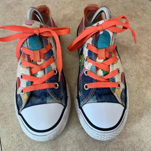 Converse All Star Low Top Colorful Multicolored Sneakers Unisex Junior 2 - Picture 3 of 11